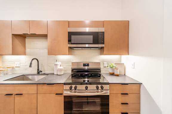 Custom Honed Quartz Countertops at Coler Crossing in Bentonville, AR