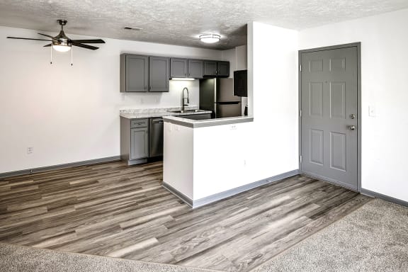 Faux Wood Flooring at Deer Park Apartments in Council Bluffs, IA