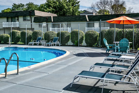 Community pool at Fairway Apartments in Ralston, NE