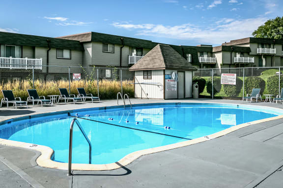 Community pool at Fairway Apartments in Ralston, NE