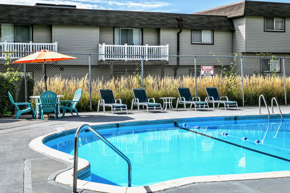 Community pool at Fairway Apartments in Ralston, NE