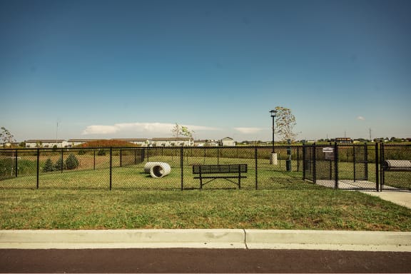 Large and small dog parks at Fireside at Waukee in Waukee, IA