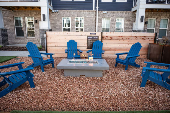Community Firepits at Fireside at Waukee in Waukee, IA
