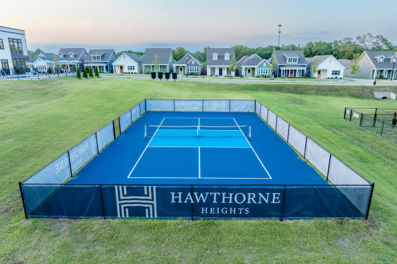 Pickleball court at Hawthorne Heights in Bentonville, AR