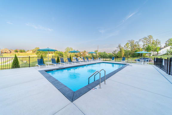 Outdoor pool at Hawthorne Heights in Bentonville, AR