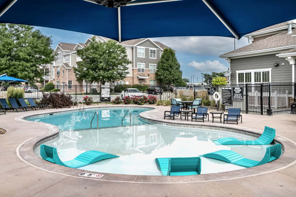 Pool With Sundecks at Legacy Commons, Omaha, NE, 68130