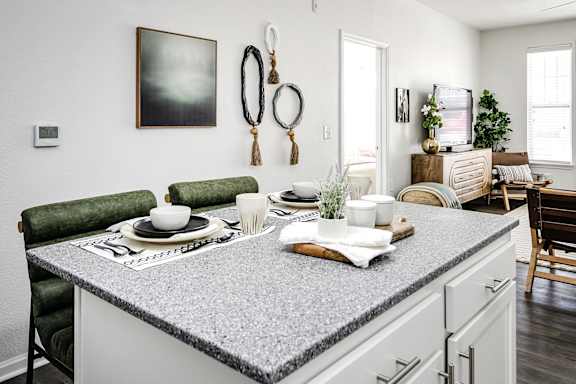 Granite countertops at Legacy Common in Omaha, NE