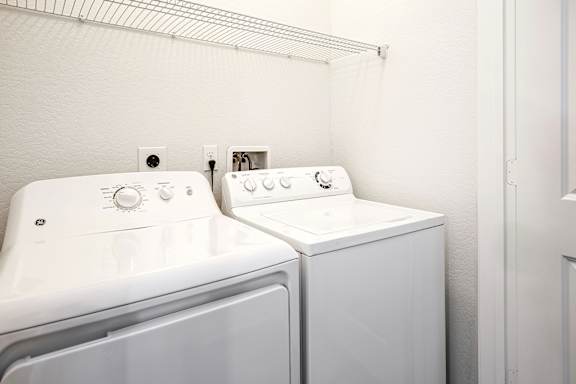 In-unit laundry at Legacy Common in Omaha, NE