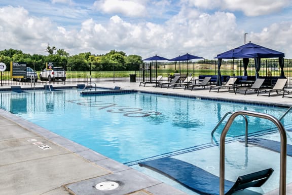 Two Resort-Style Pools at The Apartments at Lux 96 in Papillion, NE