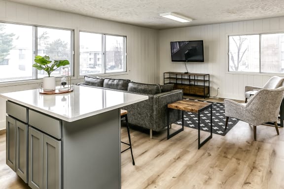 Community Clubhouse at Old Mill Apartments in Omaha, NE