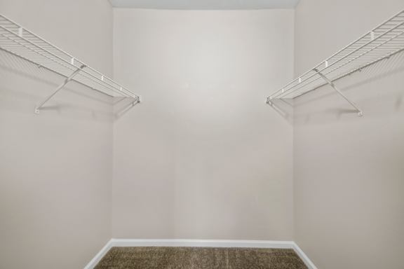Walk-In Closets at Parham Pointe Apartments in Little Rock, AR