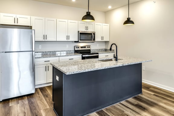 Granite countertops at The Parker in Papillion, NE
