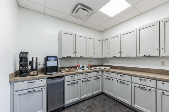 Community Lounge and Coffee Bar at Parkside Apartments & Shops in Bentonville, AR
