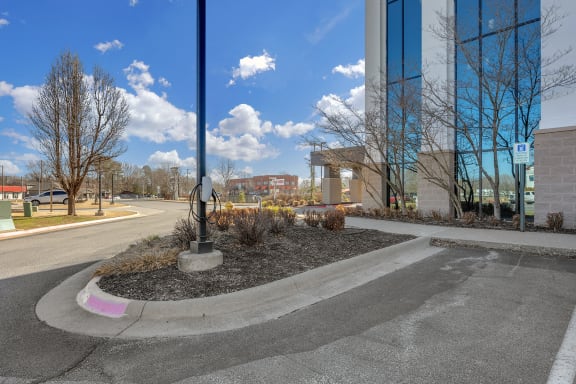 EV charging stations at Parkside Apartments & Shops in Bentonville, AR
