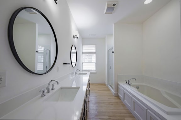 Large Soaking Tubs at Parkside Row in Bentonville, AR