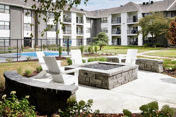 Outdoor Firepit at Parkwood Terrace in Omaha, NE