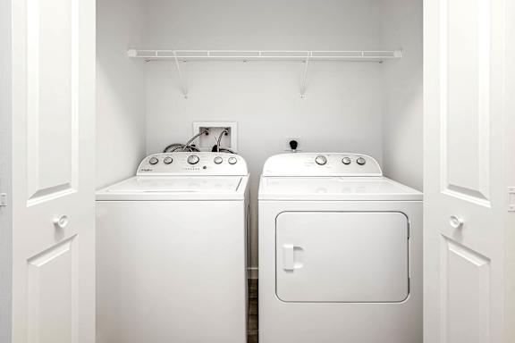 In-unit washer and dryer at Logan Creek Apartments in Wakefield, NE