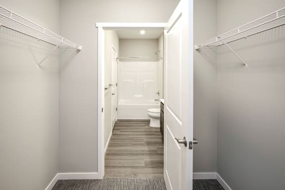 Large closets at Prairie Park Apartments in Wayne, NE