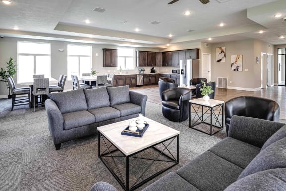 Community clubhouse at Prairie Park Apartments in Wayne, NE