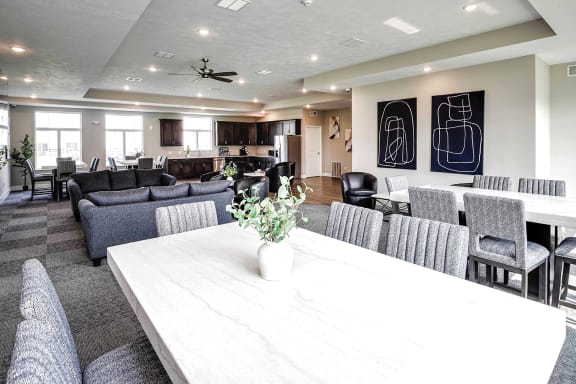 Community clubhouse at Prairie Park Apartments in Wayne, NE