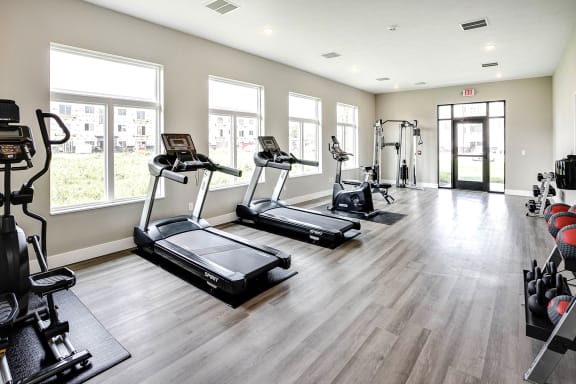 Fitness Center at Prairie Park Apartments in Wayne, NE