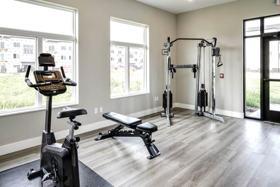 Fitness Center at Prairie Park Apartments in Wayne, NE
