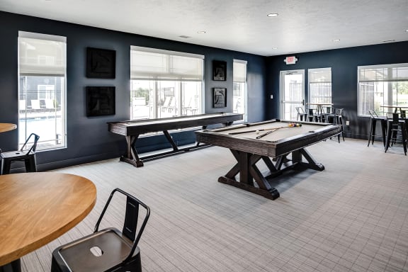 Game room at The 8801 in Lincoln, NE