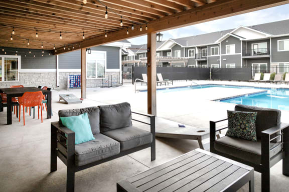 Outdoor Game Area at The 8801 in Lincoln, NE