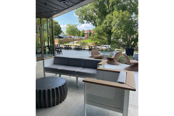 Community Deck at The Howard East Central in Bentonville, AR