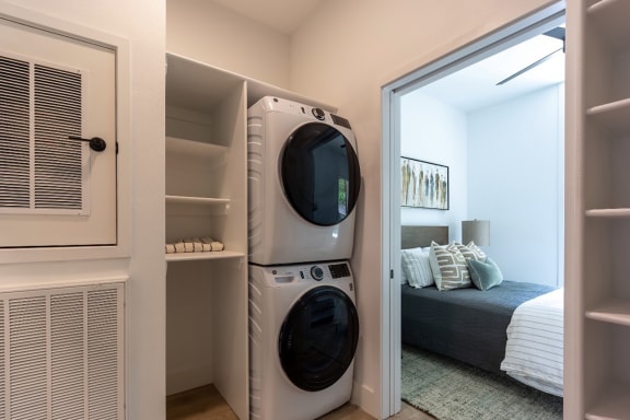 In-Unit Washer and Dryer at The Howard East Central in Bentonville, AR