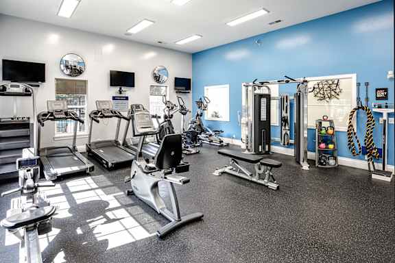 24-Hour Fitness Gym at The Landings Apartments, Nebraska