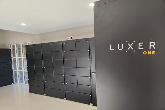 Package lockers at The Pointe in La Vista, NE