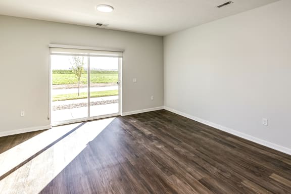 Wood looking luxury vinyl tile at The Trails at North Steams in Omaha, NE
