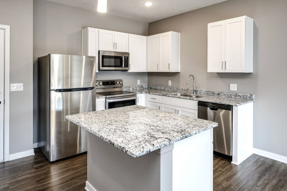 Granite countertops at Vue 156 in Omaha, NE