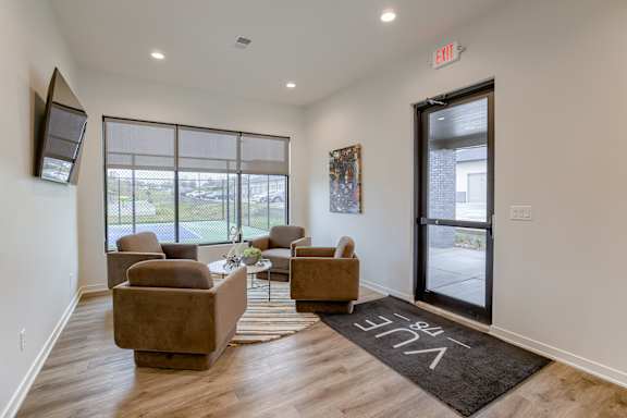 Clubhouse meeting area at Vue 178 in Omaha, NE