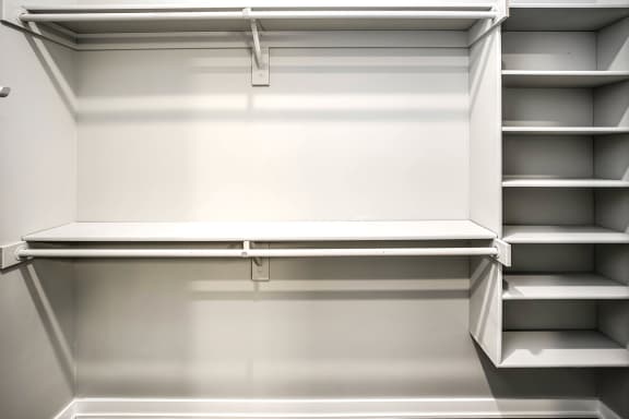 Walk-in closet at Vue 178 in Omaha, NE
