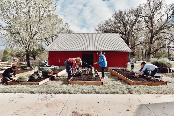 On-Site Agriculture at Red Barn Apartments and Townhomes in Bentonville, AR