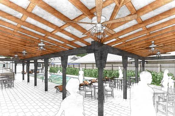Heated Outdoor Pool at Hawthorne Grove in Rogers, NE