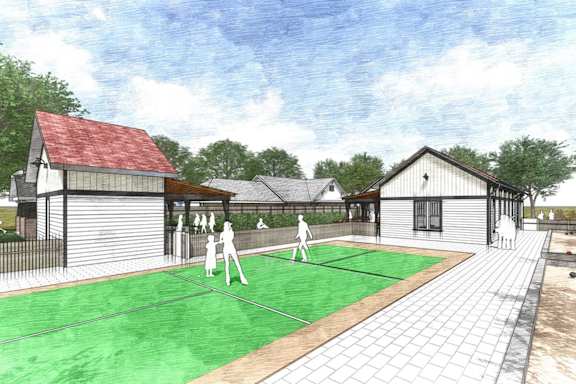 Pickleball Court at Hawthorne Grove in Rogers, NE