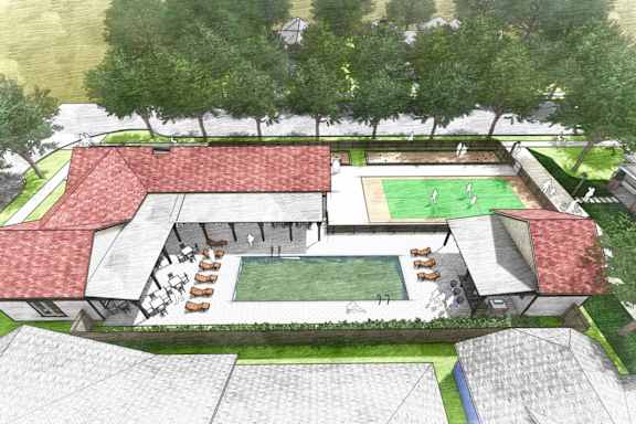 Pickleball Court at Hawthorne Grove in Rogers, NE