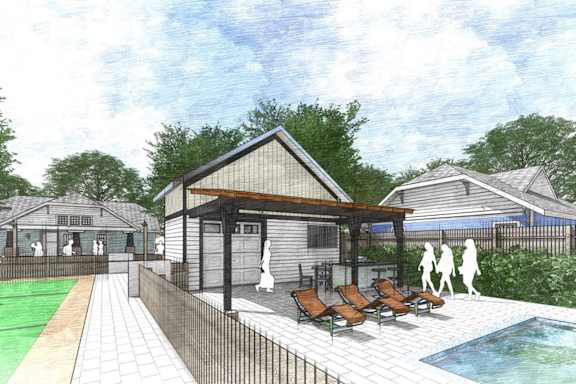 Heated Outdoor Pool at Hawthorne Grove in Rogers, NE