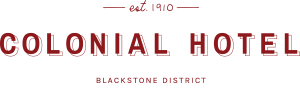 Colonial Hotel Blackstone District logo.