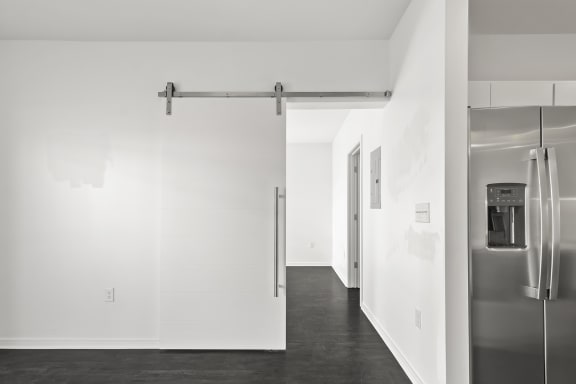 Sliding Barn Door at Crystal Flats in Bentonville, AR