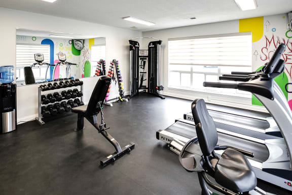 Fitness Center at Somerset Apartments in Lincoln, NE