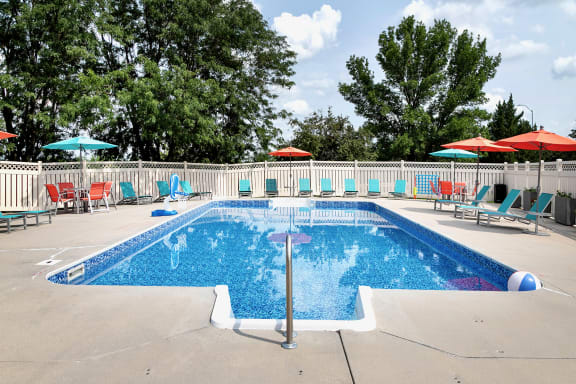 Swimming Pool at Somerset Apartments in Lincoln, NE