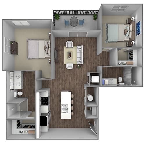 2 Bedroom Unit