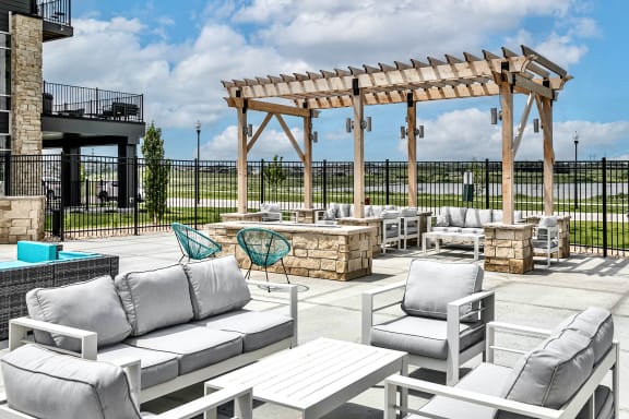 Pergola at The Westline at Flanagan Lake in Omaha, NE