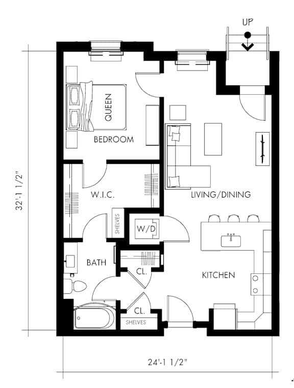Floor Plan  Alpha3T Floor Plan at 1010 Apartments, Allentown