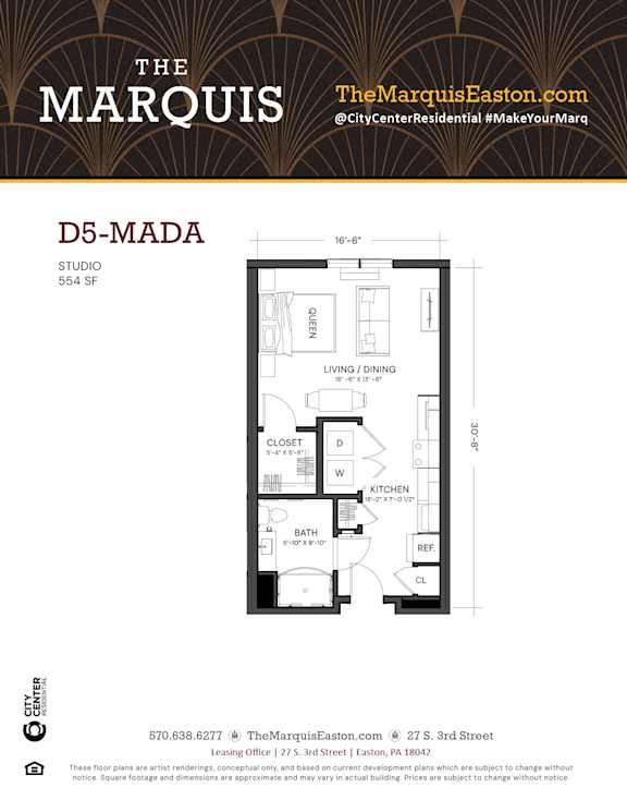 Floor Plan D5-MADA Floor Plan D5-MADA at The Marquis, Easton, 18042