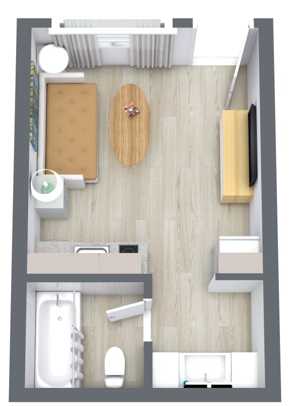 Navy Yard Type B Floor Plan at The Teale Navy Yard, North Charleston, SC, 29405